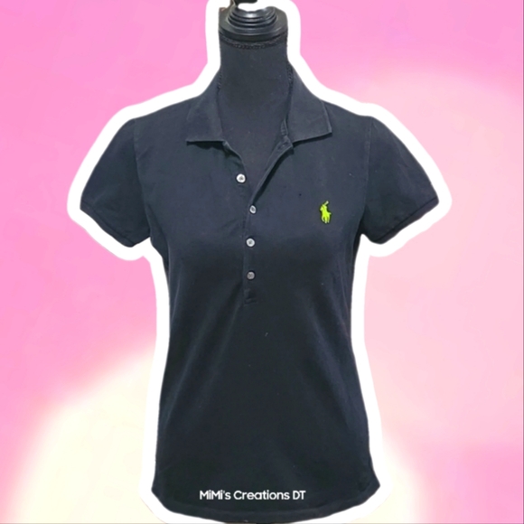 Polo by Ralph Lauren Women's M Black Short Sleeve Pullover - Picture 1 of 6